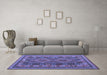 Machine Washable Oriental Blue Traditional Rug in a Living Room, wshcon1114blu