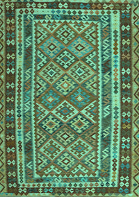 Southwestern Turquoise Country Rug, con1115turq