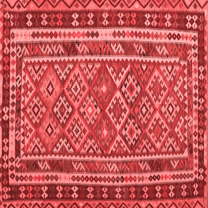 Machine Washable Southwestern Red Country Rug, wshcon1115red