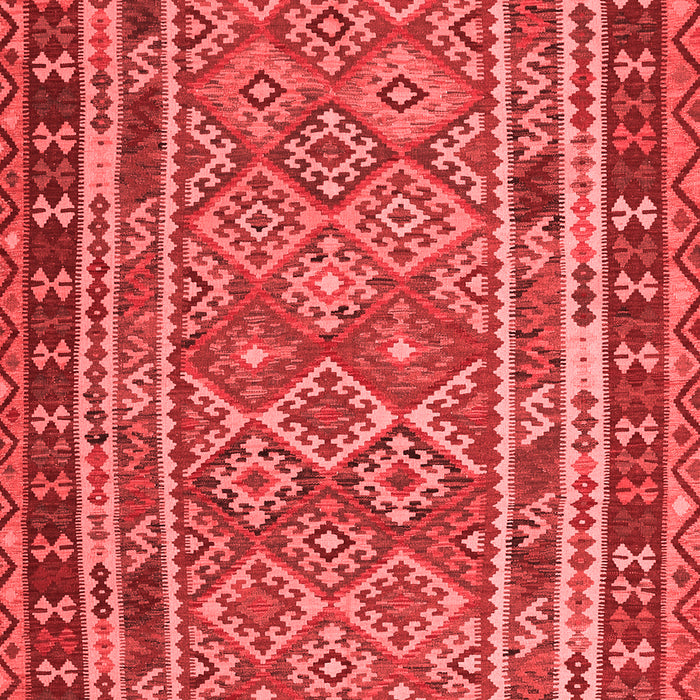 Machine Washable Southwestern Red Country Rug, wshcon1115red