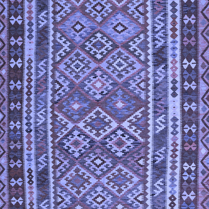 Machine Washable Southwestern Blue Country Rug, wshcon1115blu