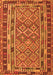 Serging Thickness of Machine Washable Southwestern Orange Country Area Rugs, wshcon1115org