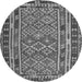 Square Southwestern Gray Country Rug, con1115gry