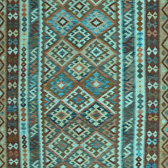 Southwestern Light Blue Country Rug, con1115lblu