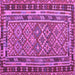 Square Southwestern Purple Country Rug, con1115pur