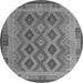 Square Southwestern Gray Country Rug, con1116gry