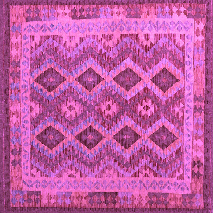 Square Southwestern Purple Country Rug, con1116pur