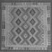 Serging Thickness of Southwestern Gray Country Rug, con1116gry