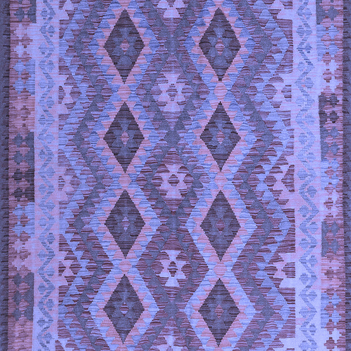 Machine Washable Southwestern Blue Country Rug, wshcon1116blu