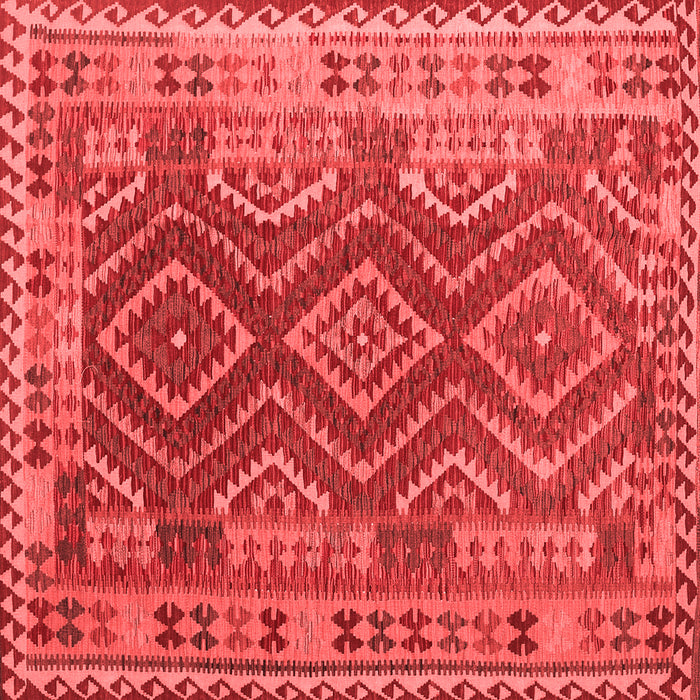 Machine Washable Oriental Red Traditional Rug, wshcon1117red