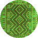 Machine Washable Oriental Green Traditional Area Rugs, wshcon1117grn