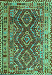 Oriental Turquoise Traditional Rug, con1117turq