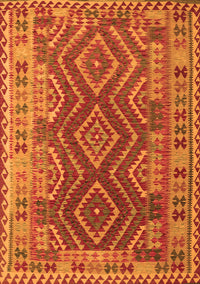 Oriental Orange Traditional Rug, con1117org