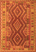 Serging Thickness of Machine Washable Oriental Orange Traditional Area Rugs, wshcon1117org