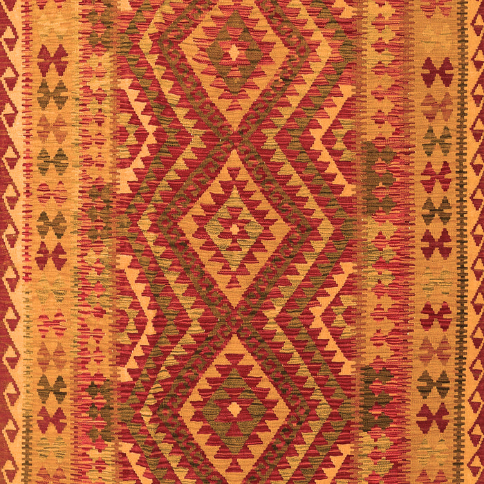 Serging Thickness of Machine Washable Oriental Orange Traditional Area Rugs, wshcon1117org