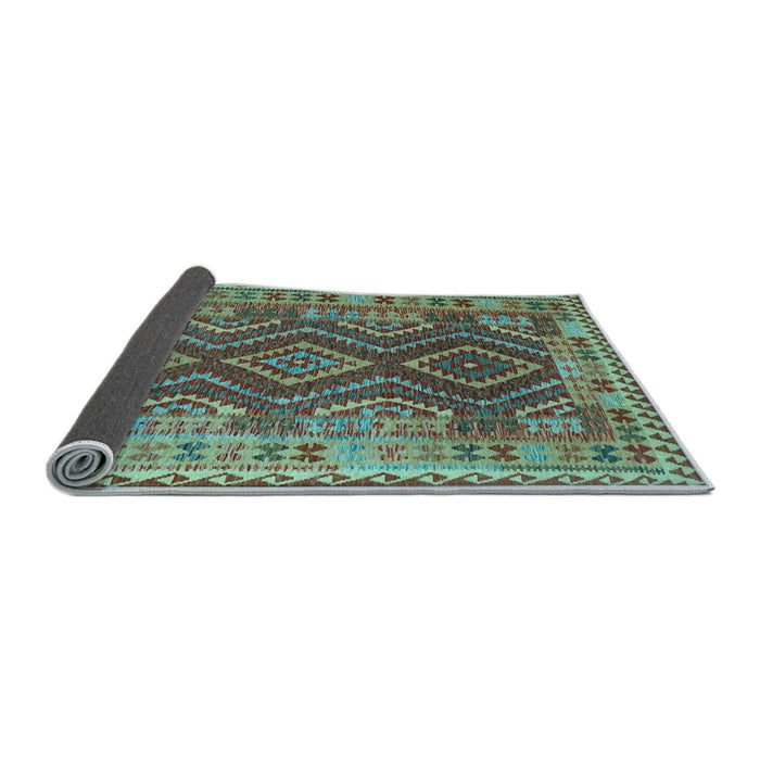 Sideview of Oriental Light Blue Traditional Rug, con1117lblu