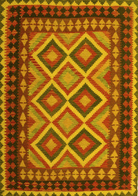 Oriental Yellow Traditional Rug, con1118yw