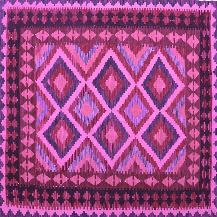 Square Oriental Purple Traditional Rug, con1118pur