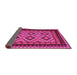 Sideview of Oriental Pink Traditional Rug, con1118pnk