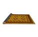 Sideview of Oriental Yellow Traditional Rug, con1118yw