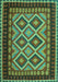 Machine Washable Oriental Turquoise Traditional Area Rugs, wshcon1118turq