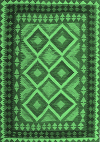 Oriental Emerald Green Traditional Rug, con1118emgrn