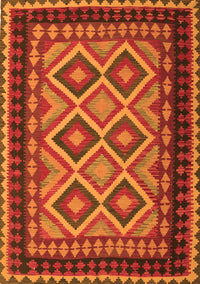 Oriental Orange Traditional Rug, con1118org