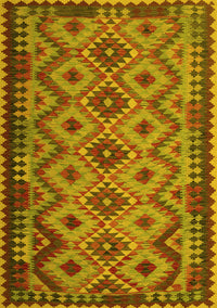 Southwestern Yellow Country Rug, con1119yw