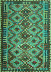 Southwestern Turquoise Country Rug, con1119turq