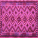 Square Southwestern Pink Country Rug, con1119pnk