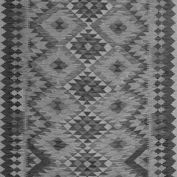 Serging Thickness of Machine Washable Southwestern Gray Country Rug, wshcon1119gry