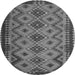 Square Southwestern Gray Country Rug, con1119gry