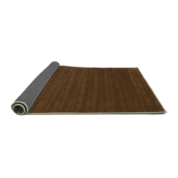Sideview of Abstract Turquoise Contemporary Rug, con111turq