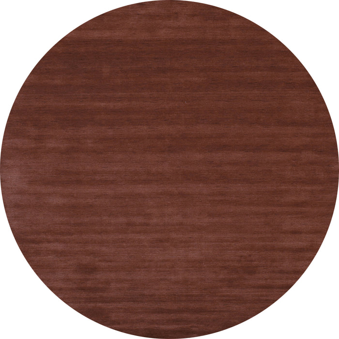 Round Abstract Light Blue Contemporary Rug, con111lblu