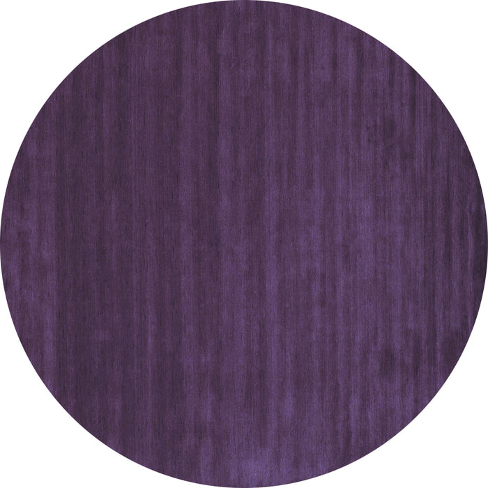 Round Abstract Blue Contemporary Rug, con111blu