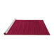 Sideview of Machine Washable Abstract Pink Contemporary Rug, wshcon111pnk