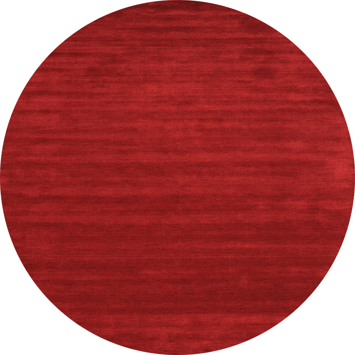 Square Abstract Orange Contemporary Rug, con111org