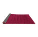 Sideview of Abstract Pink Contemporary Rug, con111pnk