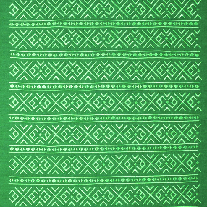 Serging Thickness of Machine Washable Abstract Green Contemporary Area Rugs, wshcon1120grn