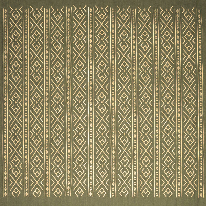 Square Abstract Brown Contemporary Rug, con1120brn