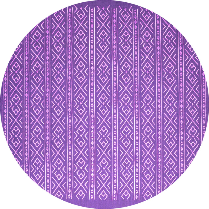 Round Machine Washable Abstract Pink Contemporary Rug, wshcon1120pnk
