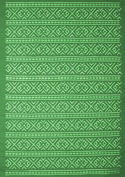 Abstract Emerald Green Contemporary Rug, con1120emgrn