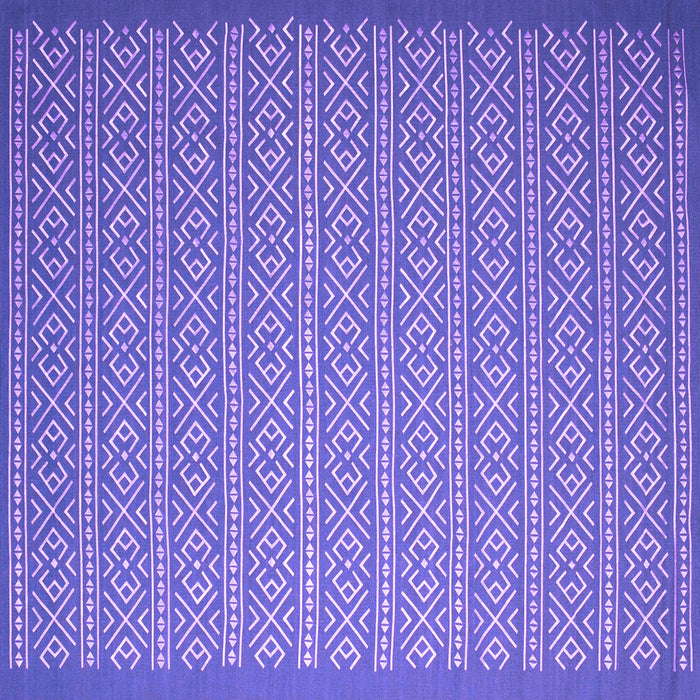 Square Abstract Purple Contemporary Rug, con1120pur