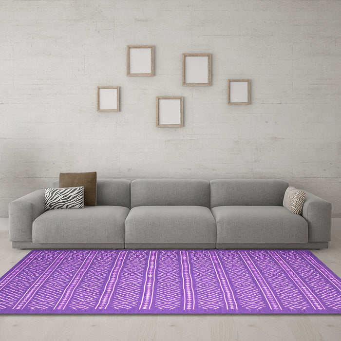 Machine Washable Abstract Pink Contemporary Rug in a Living Room, wshcon1120pnk