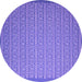 Round Machine Washable Abstract Purple Contemporary Area Rugs, wshcon1120pur