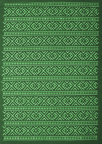 Abstract Emerald Green Contemporary Rug, con1121emgrn