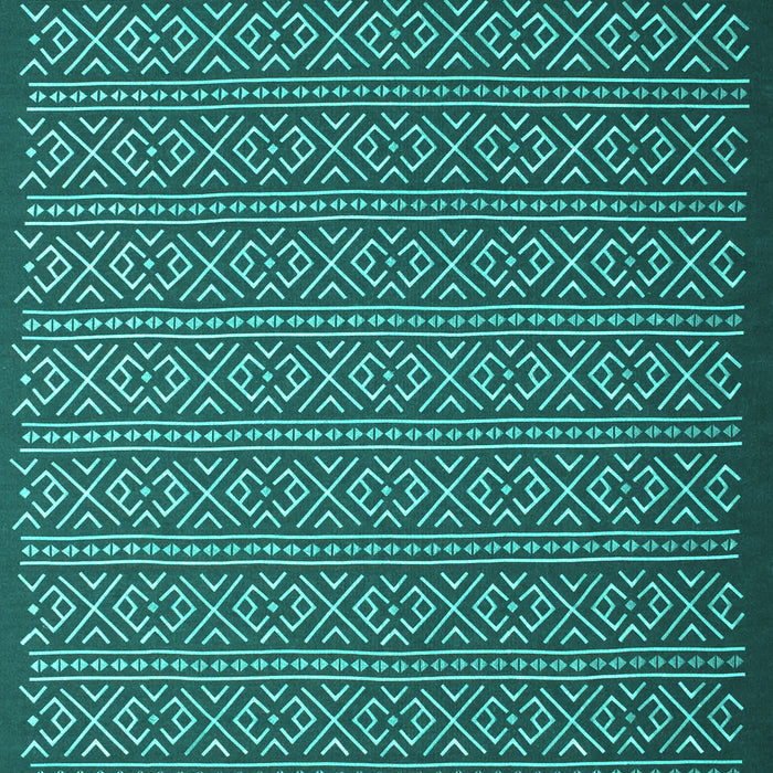 Machine Washable Abstract Turquoise Contemporary Area Rugs, wshcon1121turq