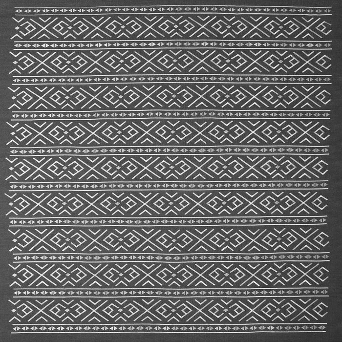 Serging Thickness of Abstract Gray Contemporary Rug, con1121gry