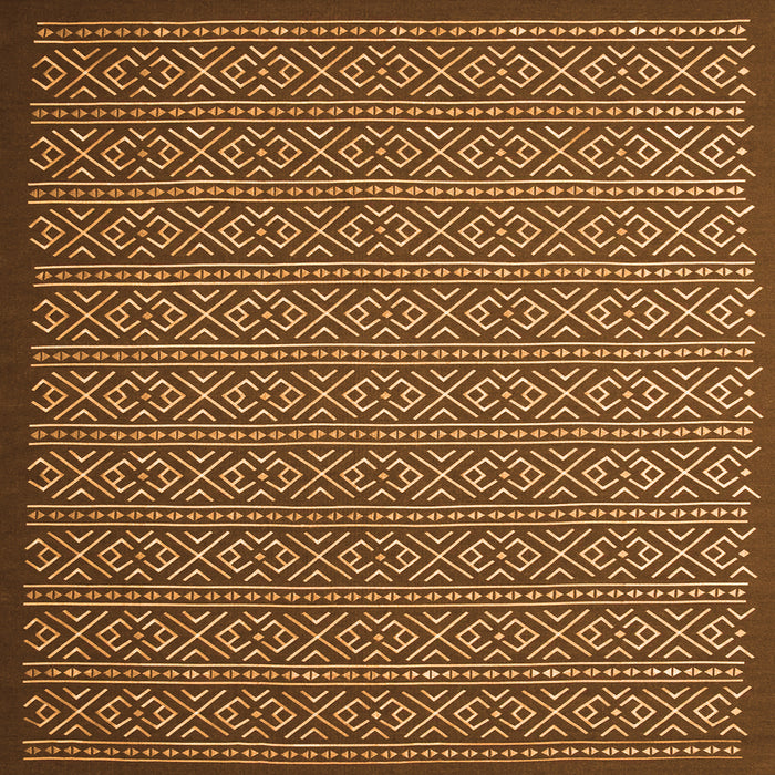 Serging Thickness of Abstract Orange Contemporary Rug, con1121org