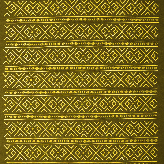 Abstract Yellow Contemporary Rug, con1121yw